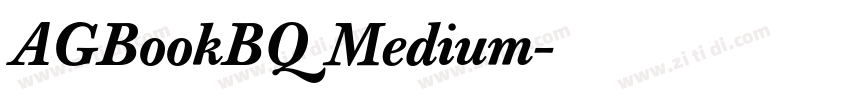 AGBookBQ Medium字体转换 AGBookBQ Medium字体转换